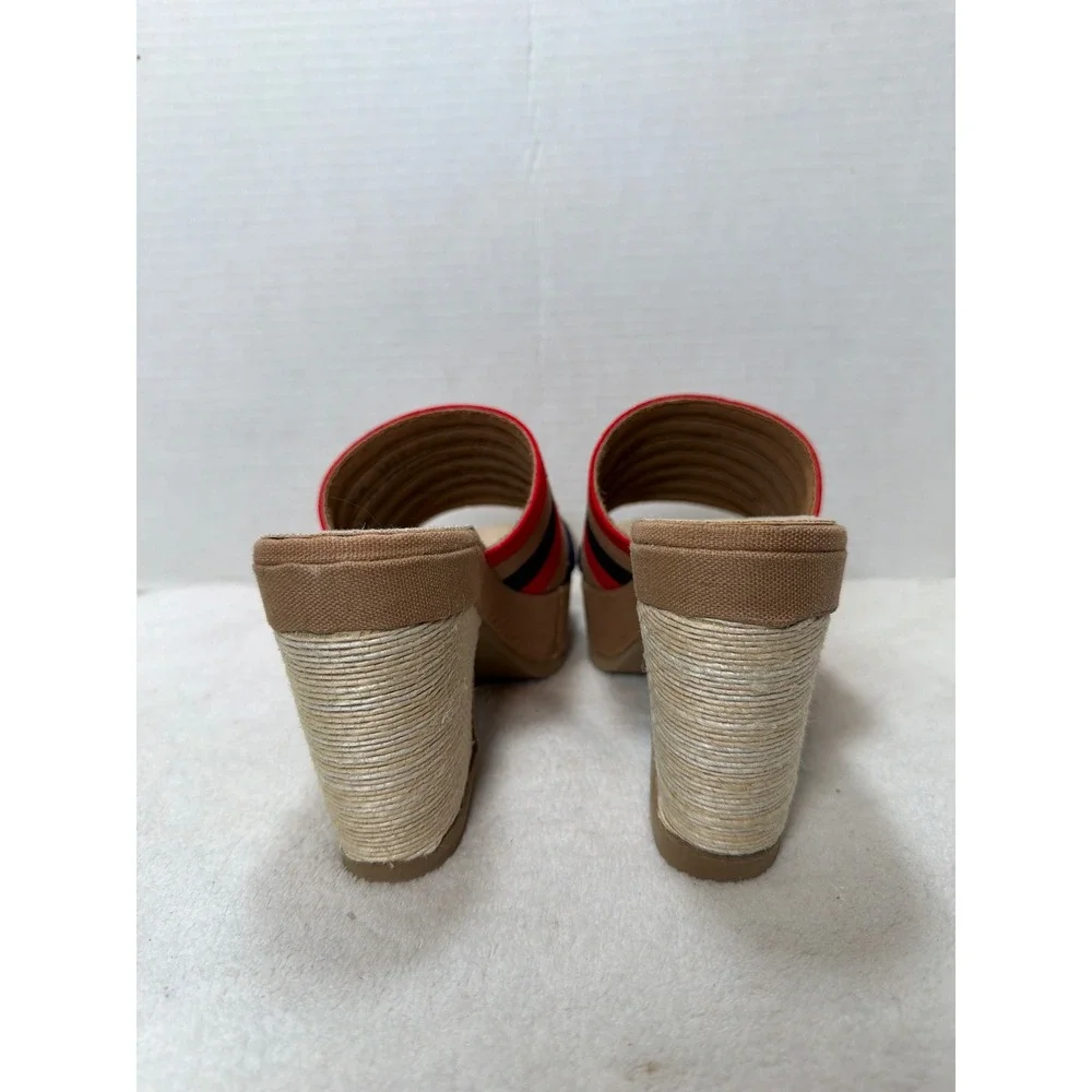 VTG NIB Grungies by Hofheimers Womens Striped Wedge‎ Platform Sandals Size 8M